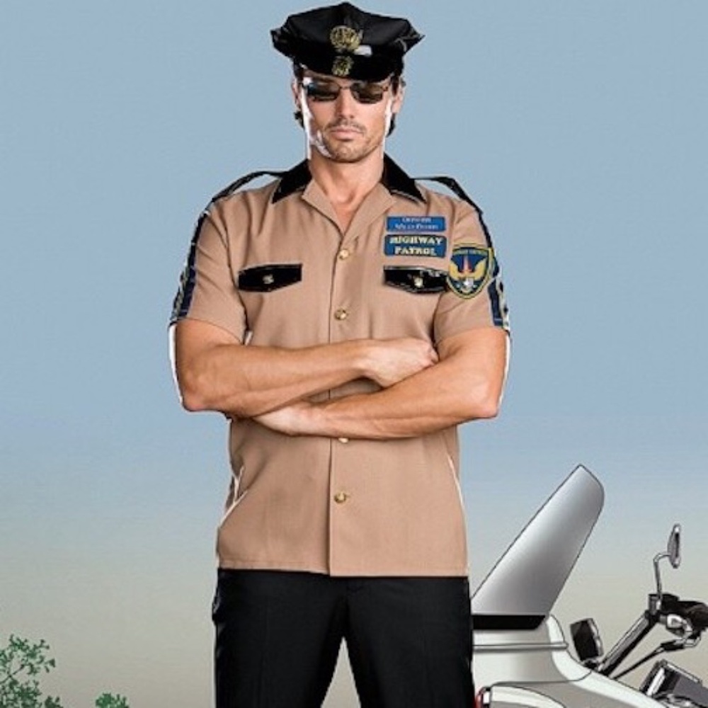 Dreamguy Highway Patrol Short Sleeve Uniform Shirt 23" armpit to armpit no size
